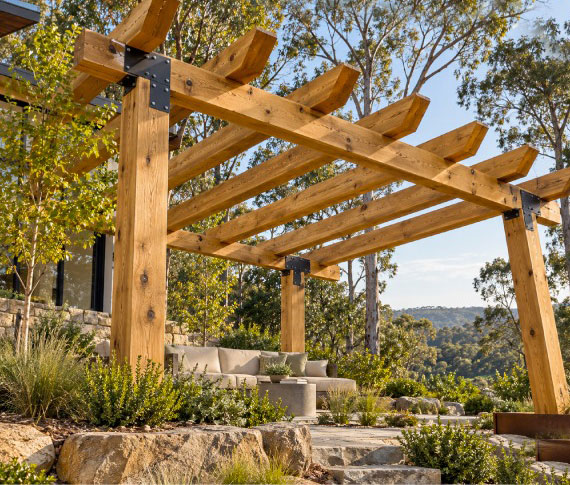 Cypress Prime Pergola in the Hills